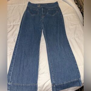 Loft Wide leg Blue Women's Jeans